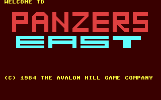 Panzers East Title Screen